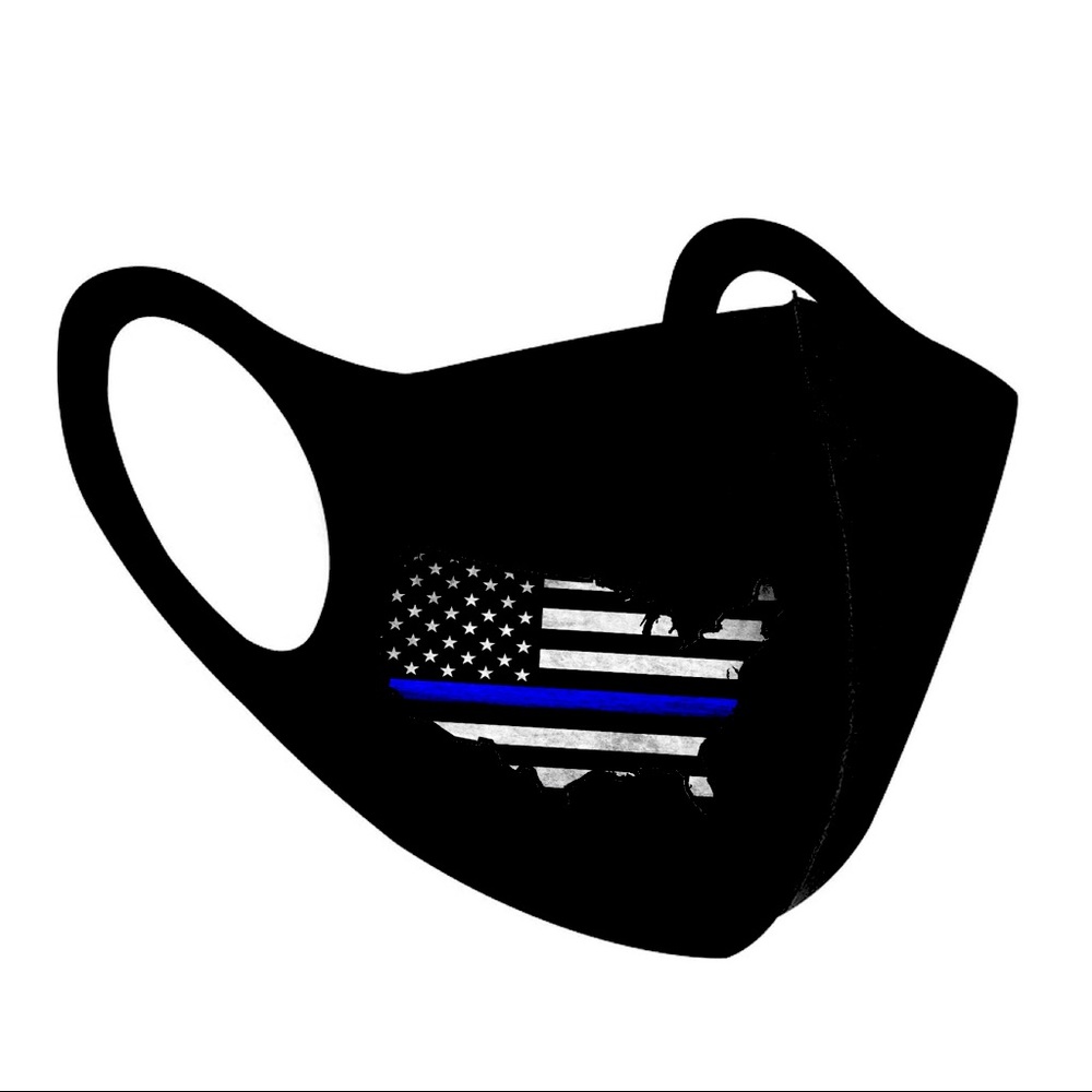 Back the Blue USA America Face Mask